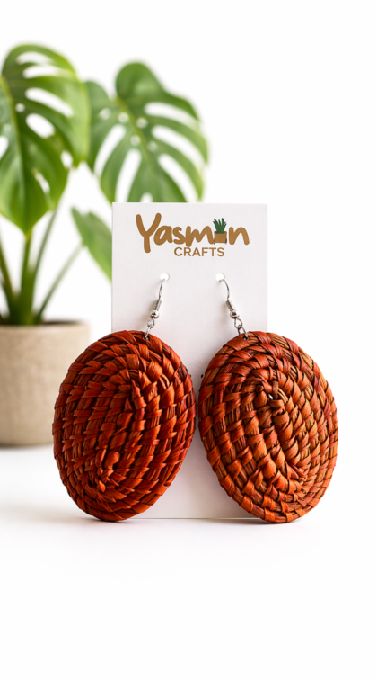Iman Earrings - Orange